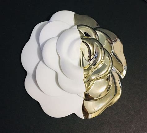 chanel brooch camellia|chanel camellia flower brooch.